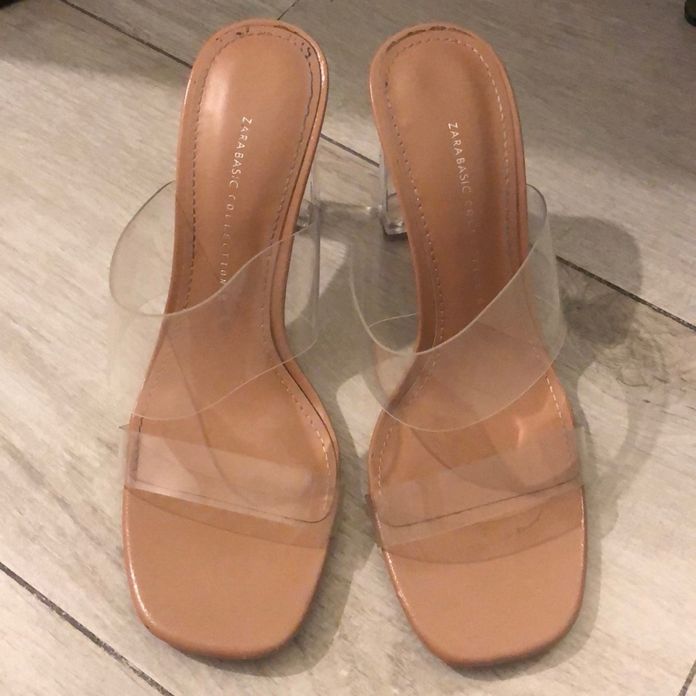 Zara clear heels